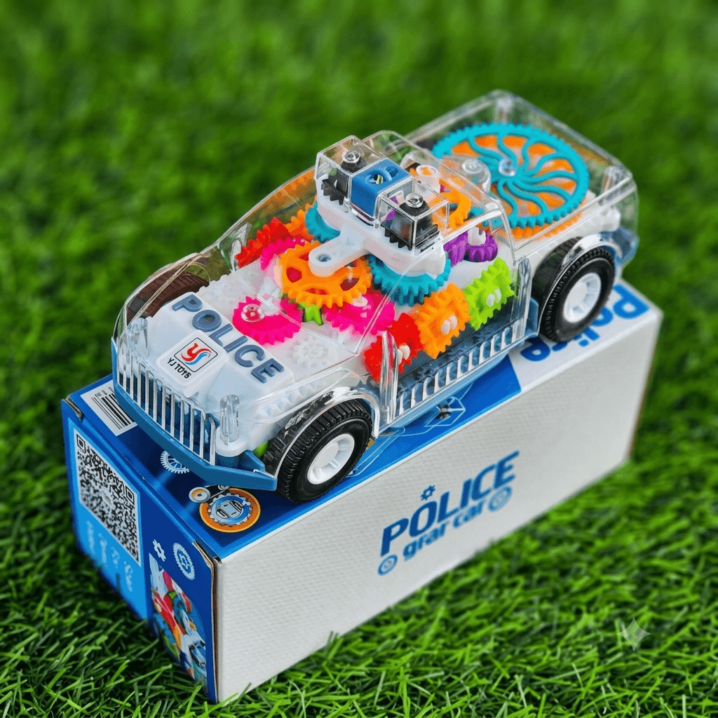 Police Car For Shonamoni রিচার্জেবল পুলিশ কার(লম্বা ৭.৭ ইঞ্চি) - Image 1