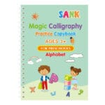 5 pcs Magic Practice Book Set with 5 Sis, 1 Pen and 1 Gripper for age 3+ Kids | PreSchool Handwriting Book for Kids - All in One Magic in One Set for Babies - Kids Developments Gifts - Image 7