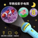 Mini Projector Torch Kids Flashlight Story Book Educational Light-Up Toys Sleep Light Preschool Fairy Tale Projection Lamp - Image 2