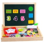 "Wooden Magnetic Educational Drawing & Math Board"