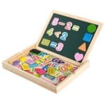 "Wooden Magnetic Educational Drawing & Math Board" - Image 5