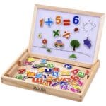 "Wooden Magnetic Educational Drawing & Math Board" - Image 7