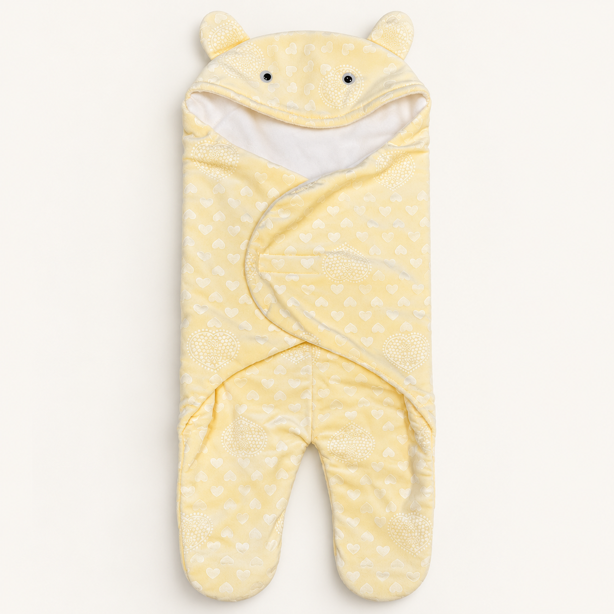 Single baby wrap blanket showcase-4 Baby Blanket for Babies- হলুদ - Image 1